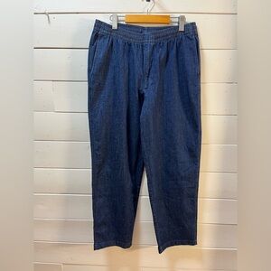 UNIQLO Stretch Easy Ankle Pants Denim – L NWT